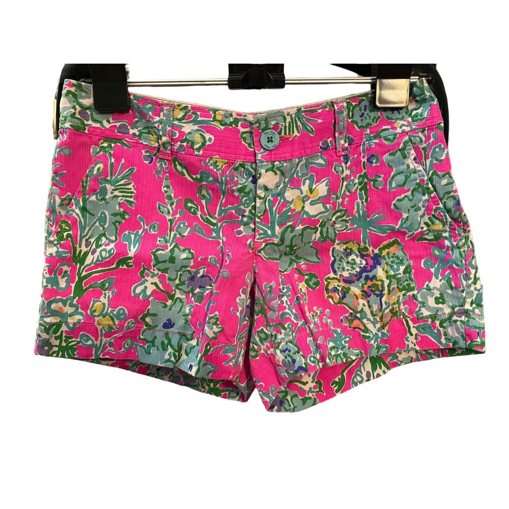Lilly Pulitzer Pop Pink Southern Charm Callahan Shorts 4 Holy Grail 32 waist